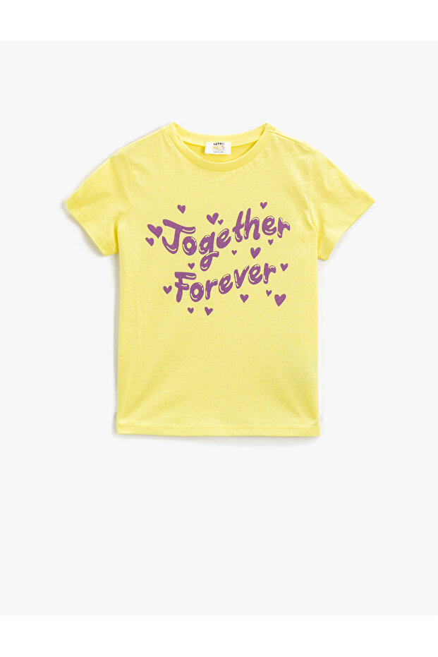Written T-Shirt Crew Neck Short Sleeve Cotton