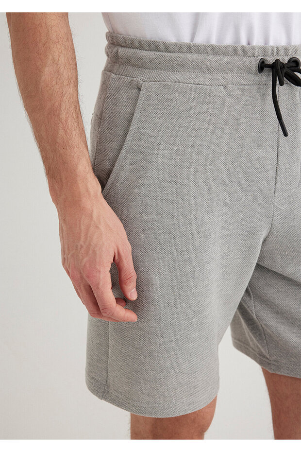 Gri Basic Şort 066694-33396 - 6