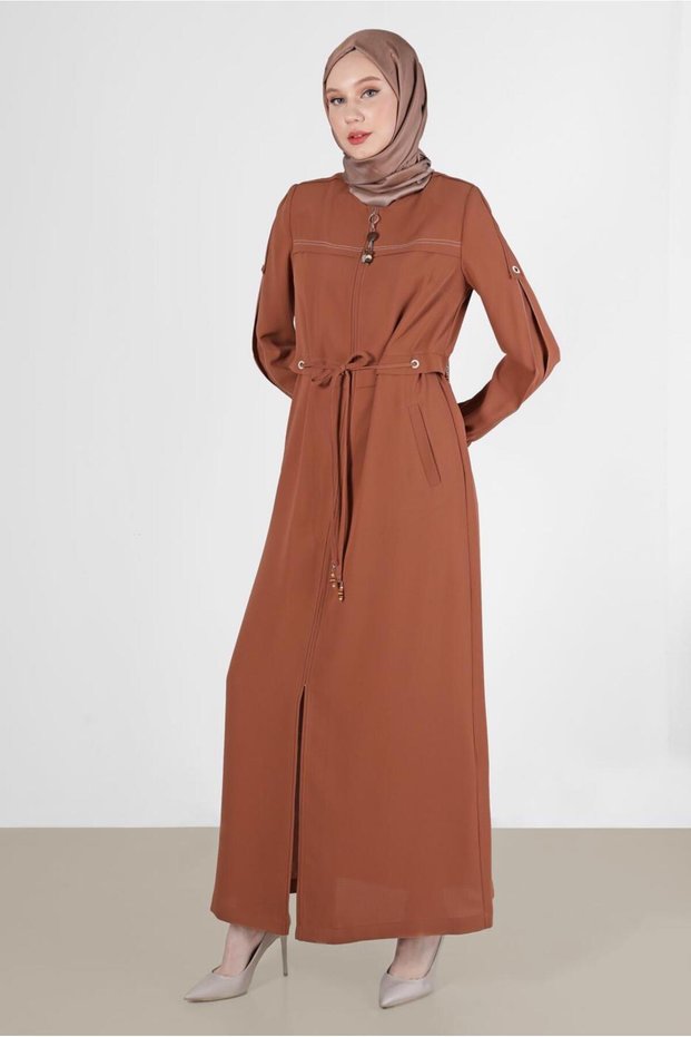 Elasticated Cuffs, Tie at the Waist, Fedora Hat 10558