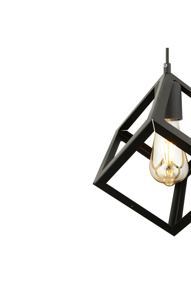 Cup Tekli Sarkıt Siyah Modern Retro Sarkıt Mutfak Salon Sarkıt Avize - 6