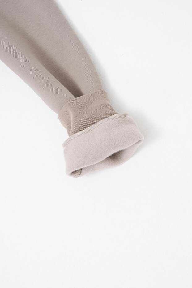 Erkek Oversize Basic Kapüşonlu Sweatshirt Açık Gri - 7