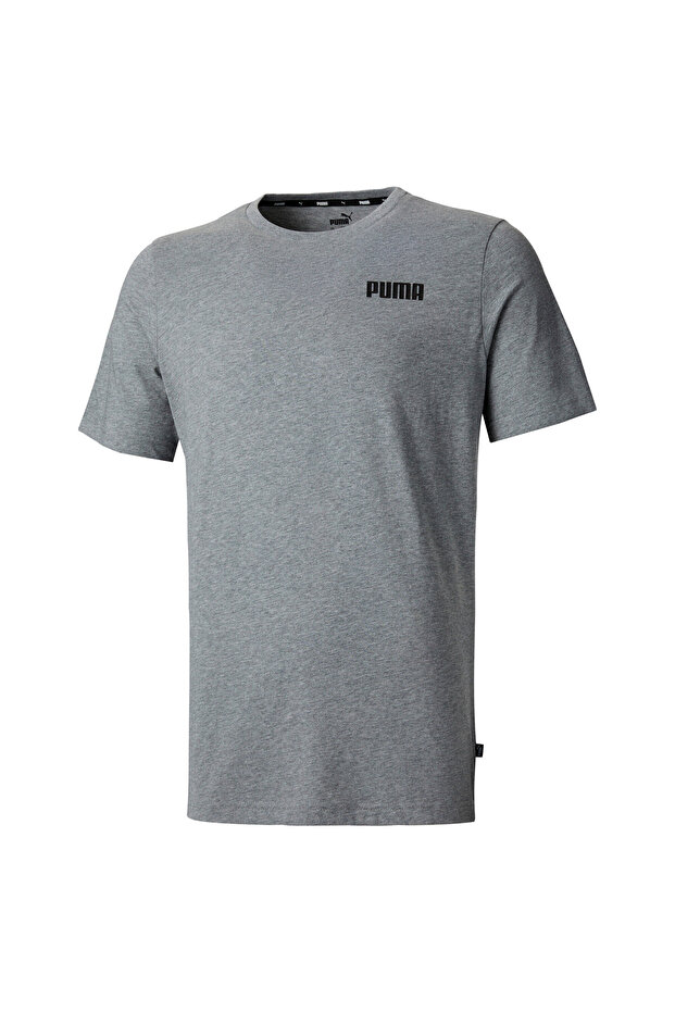 Mens Essentials Small Logo T-Shirt - Gray