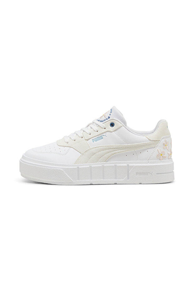 Womens Cali Court Embroidery Sneakers - Gray