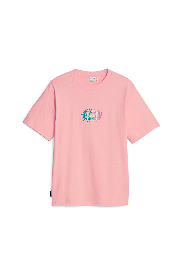 Womens DOWNTOWN Graphic Tee - Pink