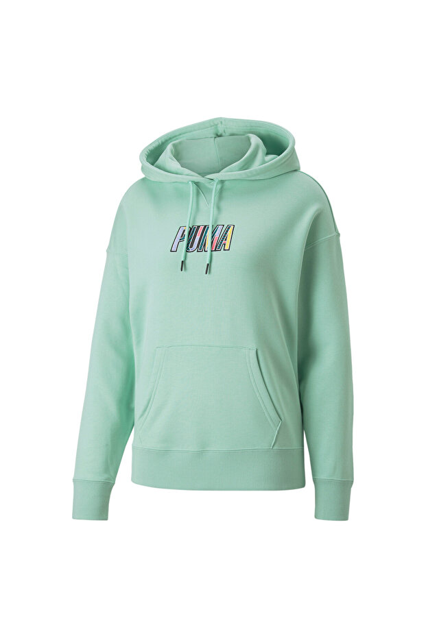 Womens SWxP Graphic Hoodie - Green