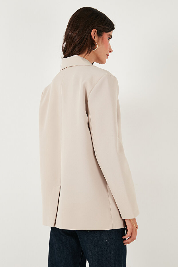 Regular Fit Jacket Collar Buttoned Blazer Jacket Jacket 6839562 - 7