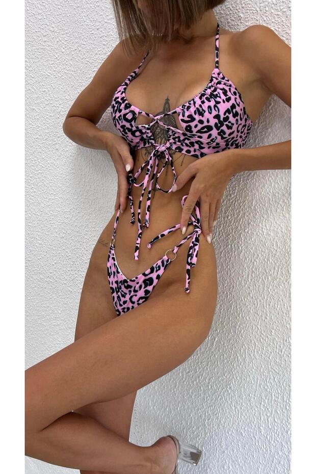 Follada Bikini - Pembe-Leopard - 5