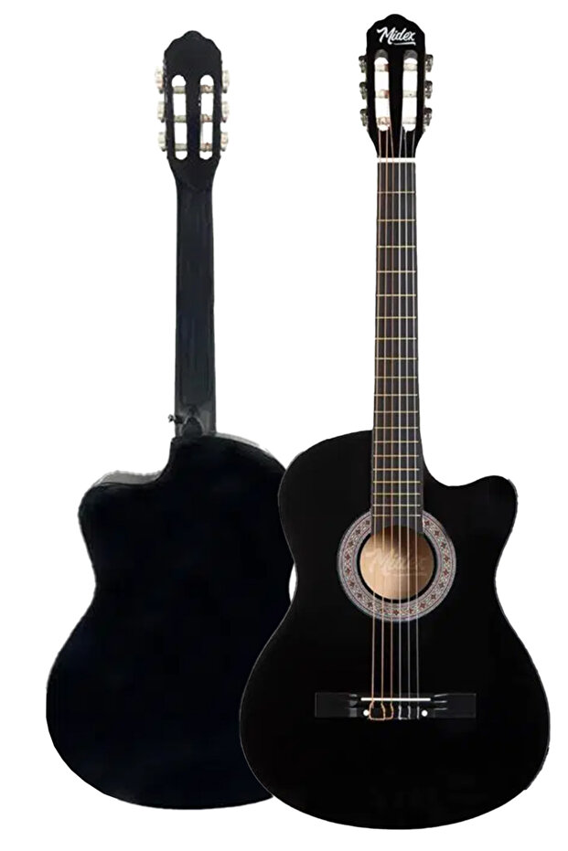 Cg-390bk-xbag Siyah Klasik Gitar 4/4 Sap Ayarlı Kesik Kasa Full Set (ÇANTA TUNER ASKI CAPO PENA) - 5