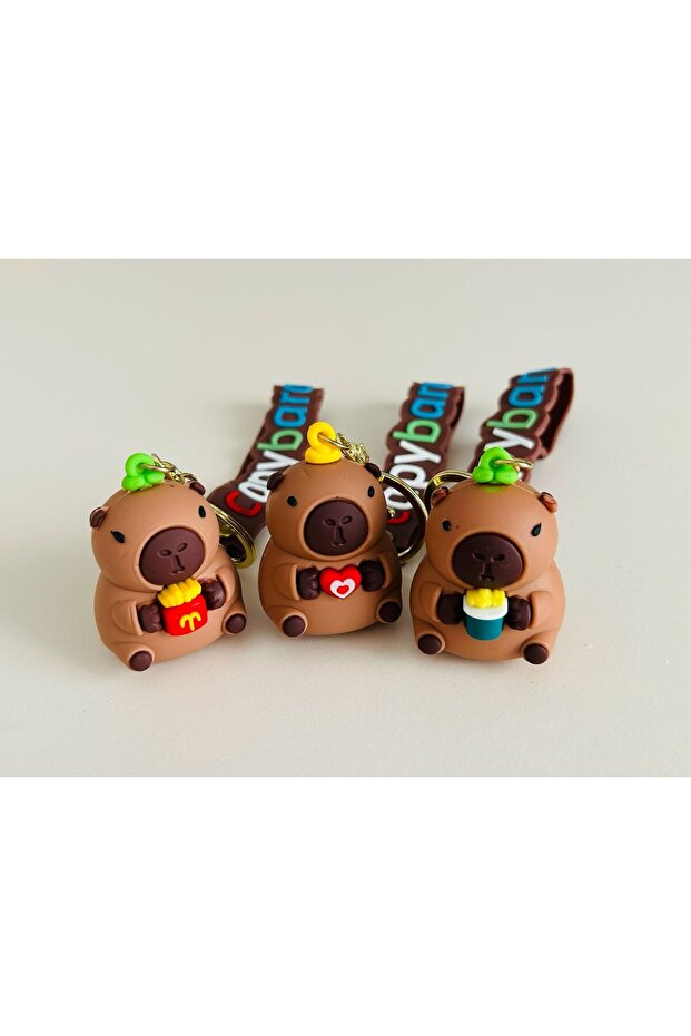 Cute Capybara Figure Keychain – Birthday Gift, Christmas Gift, Bag Ornament