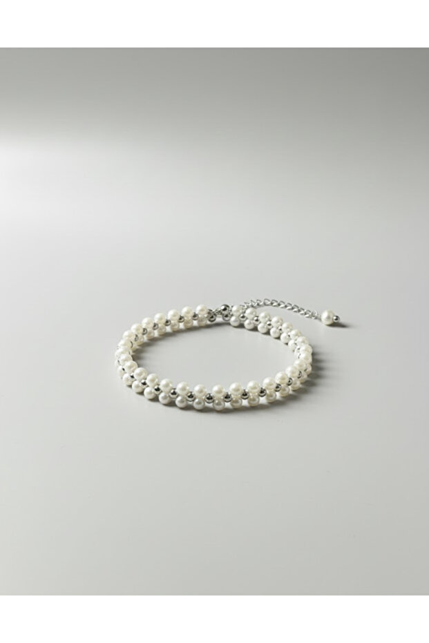 Adjustable Double Pearl Bracelet Set - 2