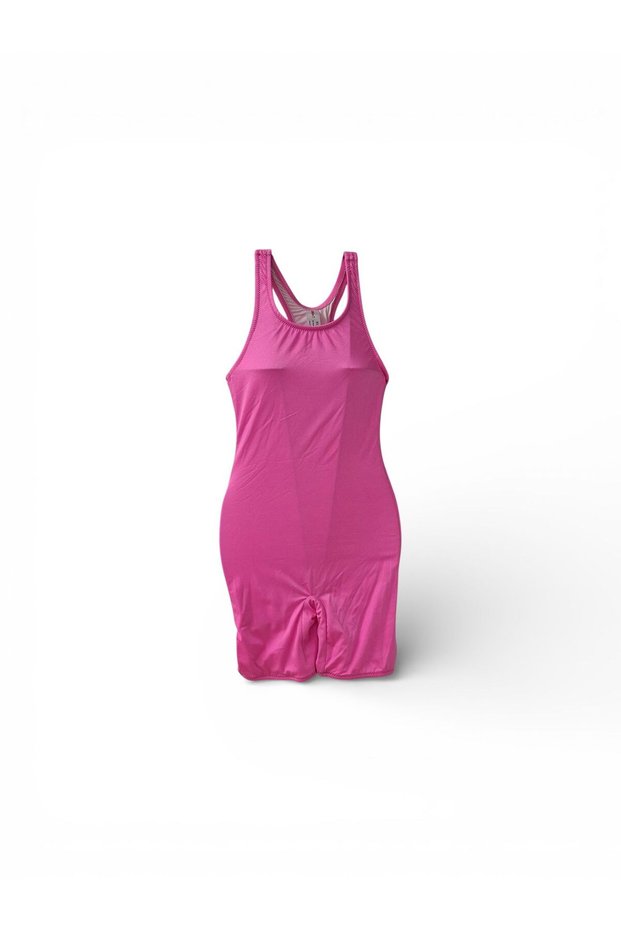 Girl's Pink Shorts Swimsuit