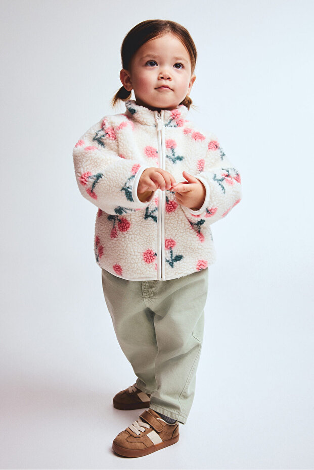 Baskılı Pelüş Ceket - 2