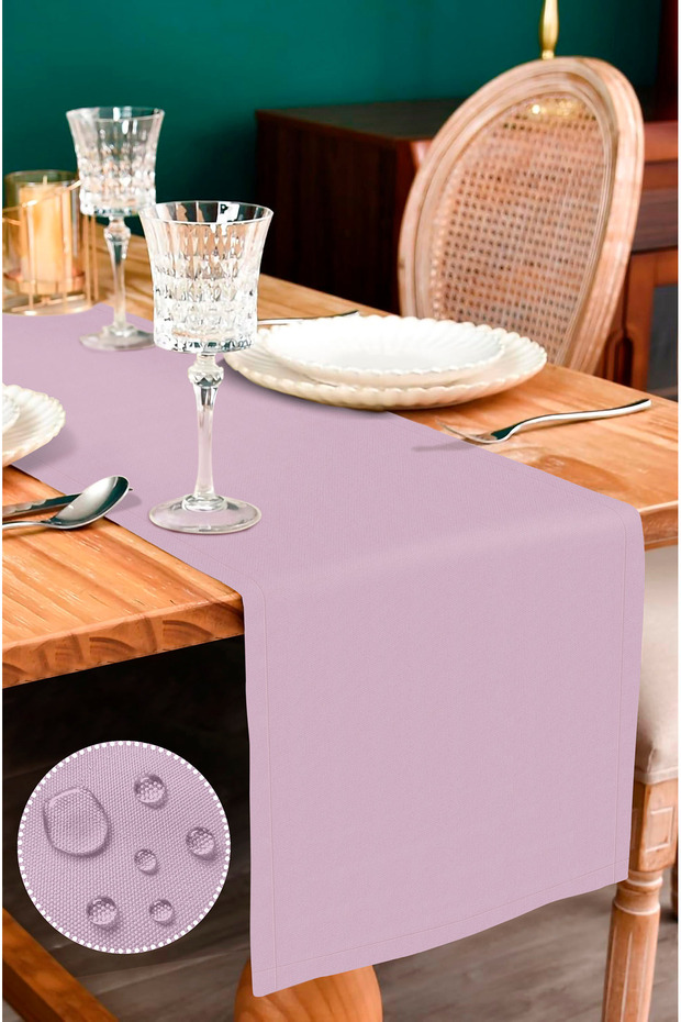Canvas Liquid-Proof Stain-Proof Runner Lilac 50 X 150cm