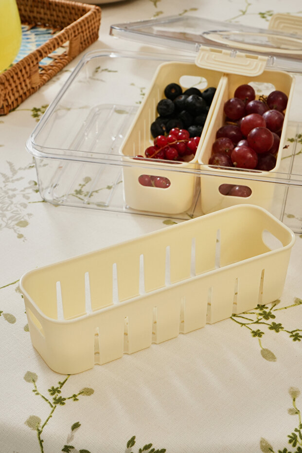 حاوية تخزين مستطيلة محمولة من سوزي بأربعة أقسام عمودية - 4