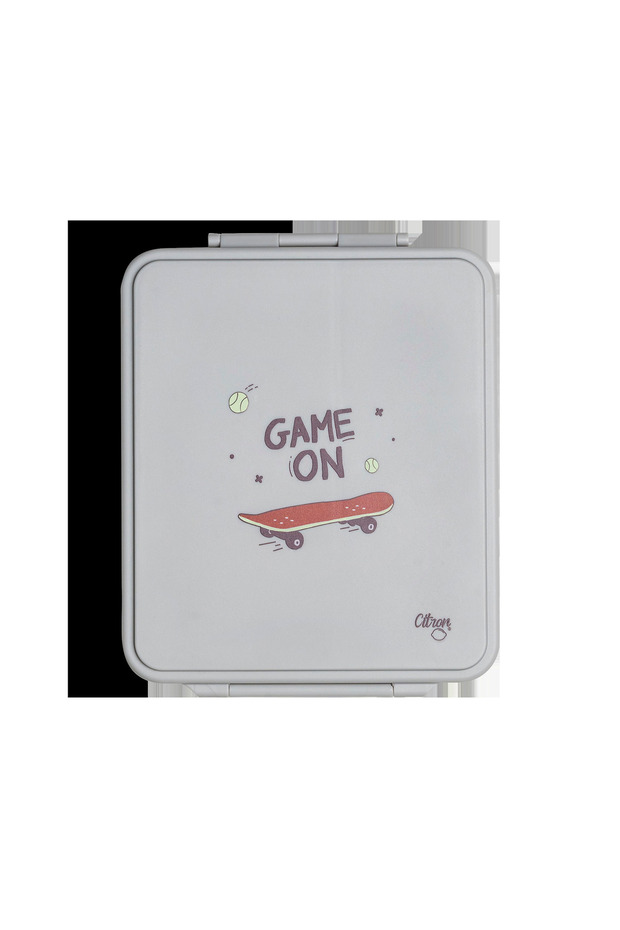 Grand Bento Lunch Box for Kids, Elegant Cool Kid Design, Leakproof with 4 Compartments & Food Jar