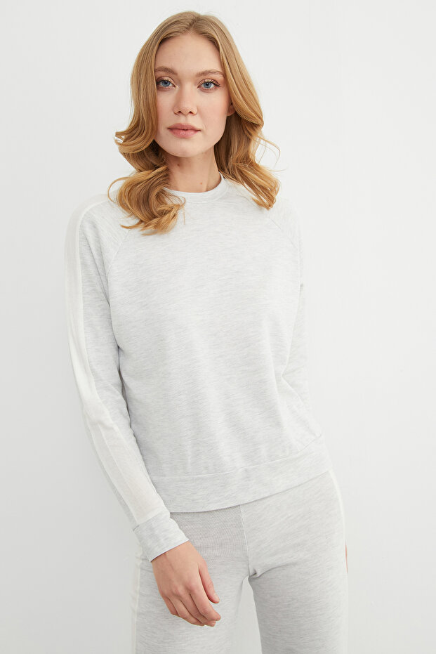 Basic Bisiklet Yaka Şeritli Modal 2 Li Takım - 6