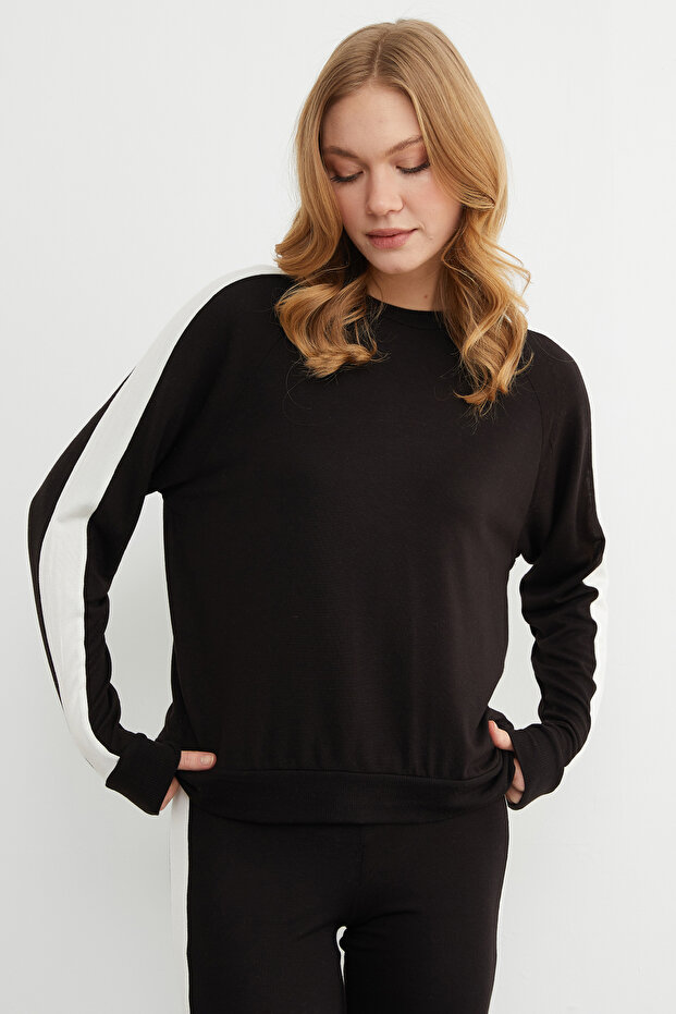 Basic Bisiklet Yaka Şeritli Modal 2 Li Takım - 2