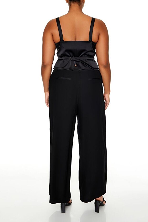 Plus Size Bilek Boy Pantolon - 5