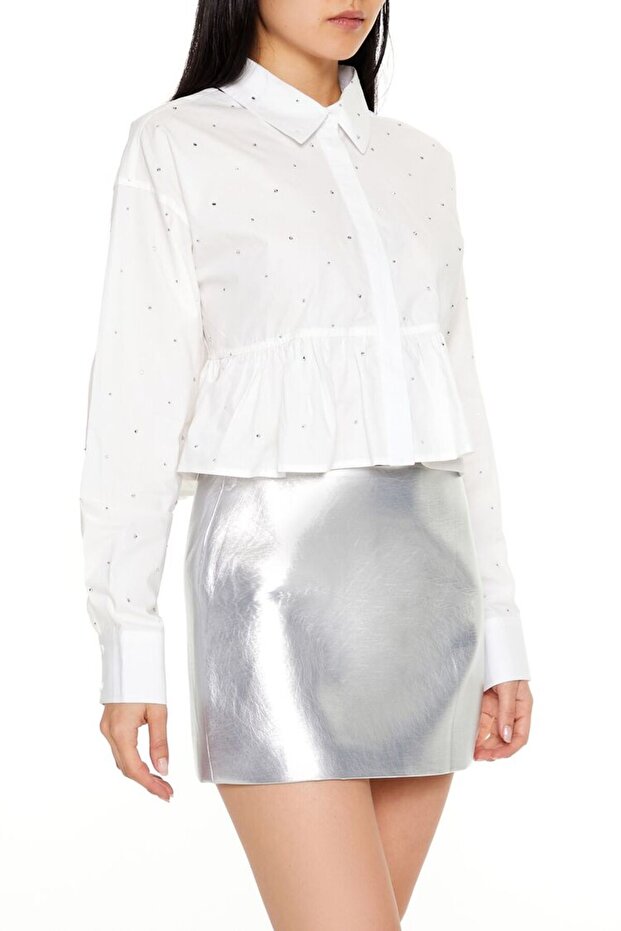 Taş Detaylı Gömlek - 1