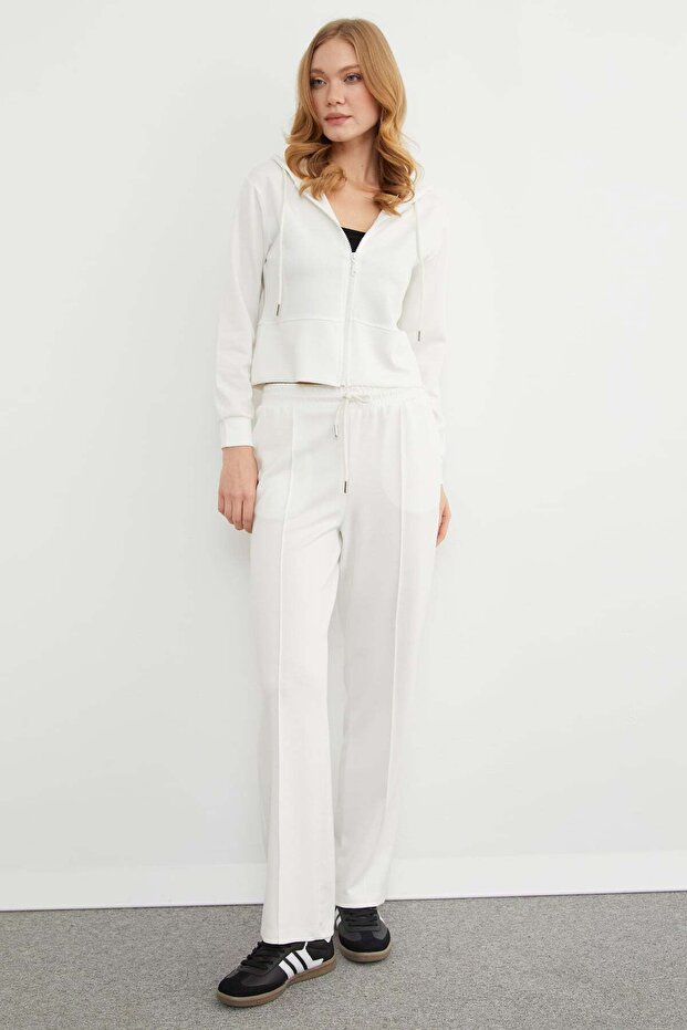 Basic Kapüşonlu Çimalı Modal Eşofman Takımı - 5