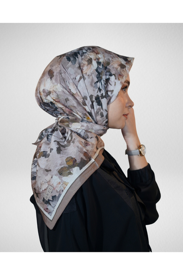 Spring Eşarp Pastel Çiçek Desenli - 3