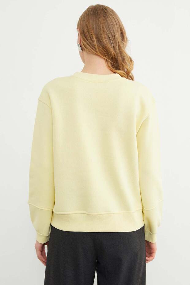 3 İplik Basic Bisiklet Yaka Sweatshirt - 6