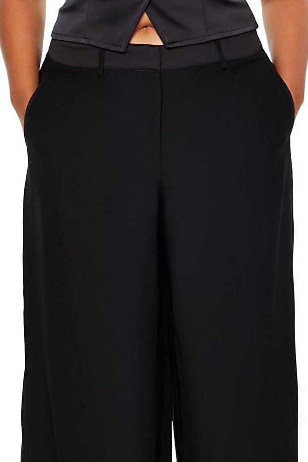 Plus Size Bilek Boy Pantolon - 3