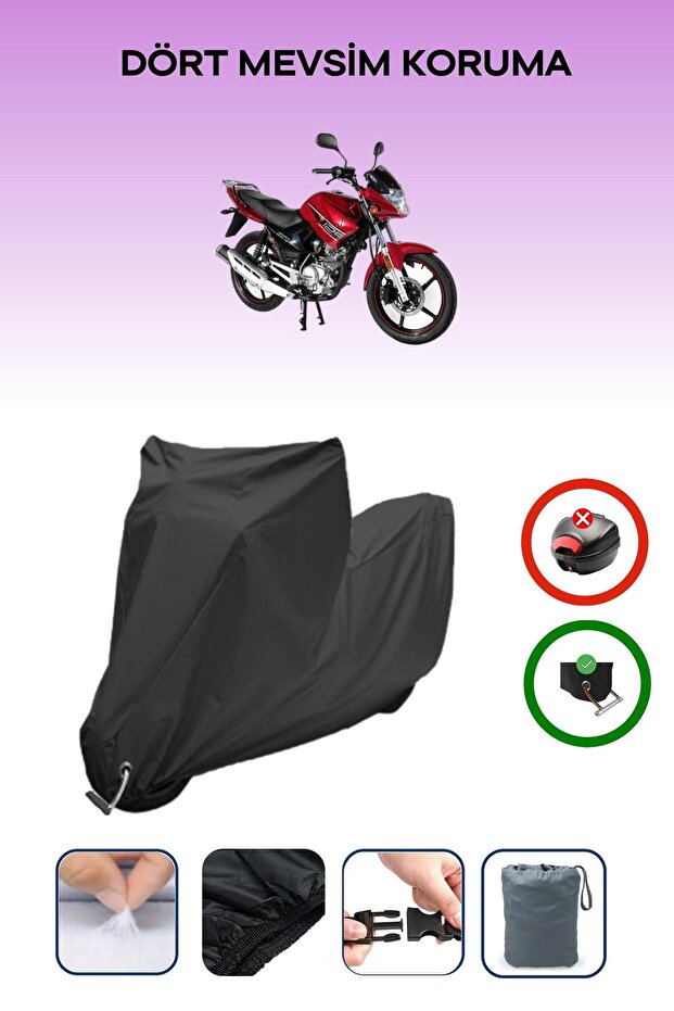 Black Lock Compatible Arora Ar 125-48 Yebere Compatible Motorcycle Tarpaulin Waterproof
