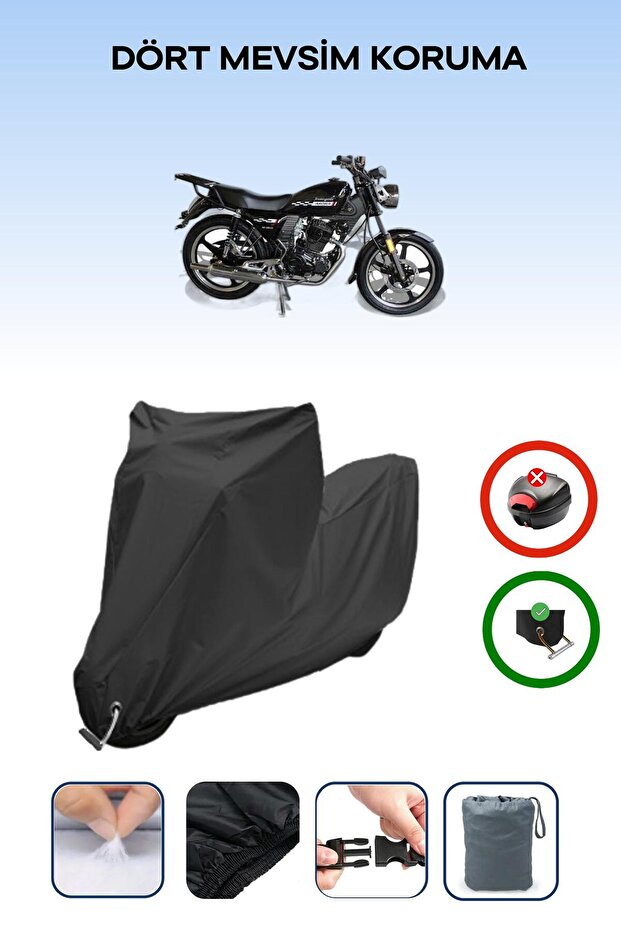 Black Lock Compatible Arora Ar 180-31 Avantgarde Compatible Motorcycle Tarpaulin Waterproof