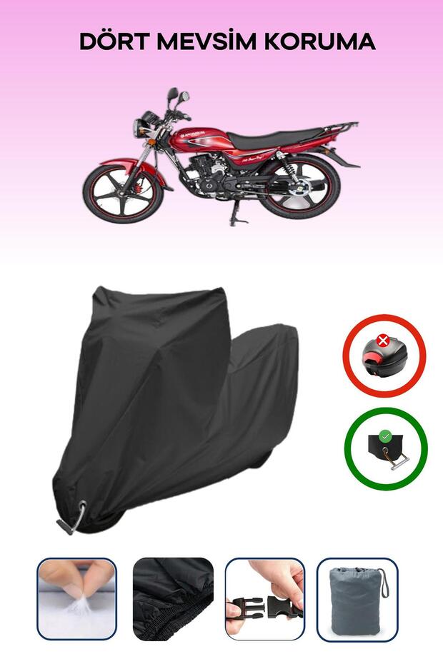 Black Lock Compatible Mondial 100 Superboy I Compatible Motorcycle Tarpaulin Waterproof