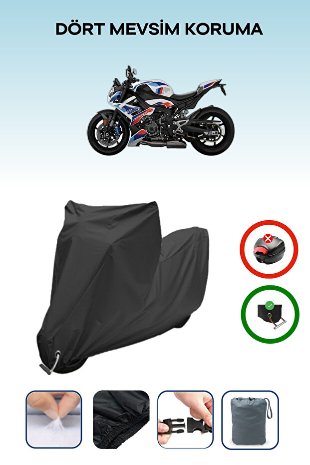 Black Lock Compatible Bmw m 1000 R Compatible Motorcycle Tarpaulin Waterproof