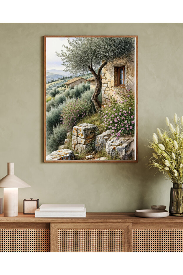 One Piece Living Room Office Decor Painting Stand Alone Artwork Vrynt