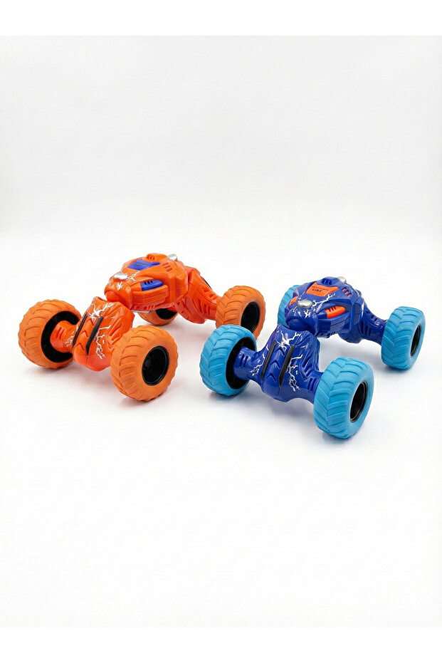 Pull Back Monster Truck Toys for Boys & Girls Friction Powered Telescopic Spring Car Kids Combo Pack