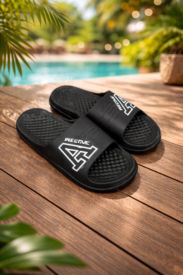 Unisex Anatomical Non-Slip Sole Bathroom Pool Wc Daily Slippers