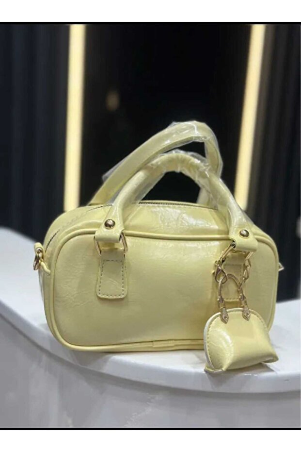 Women's Hand and Shoulder Bag Yellow