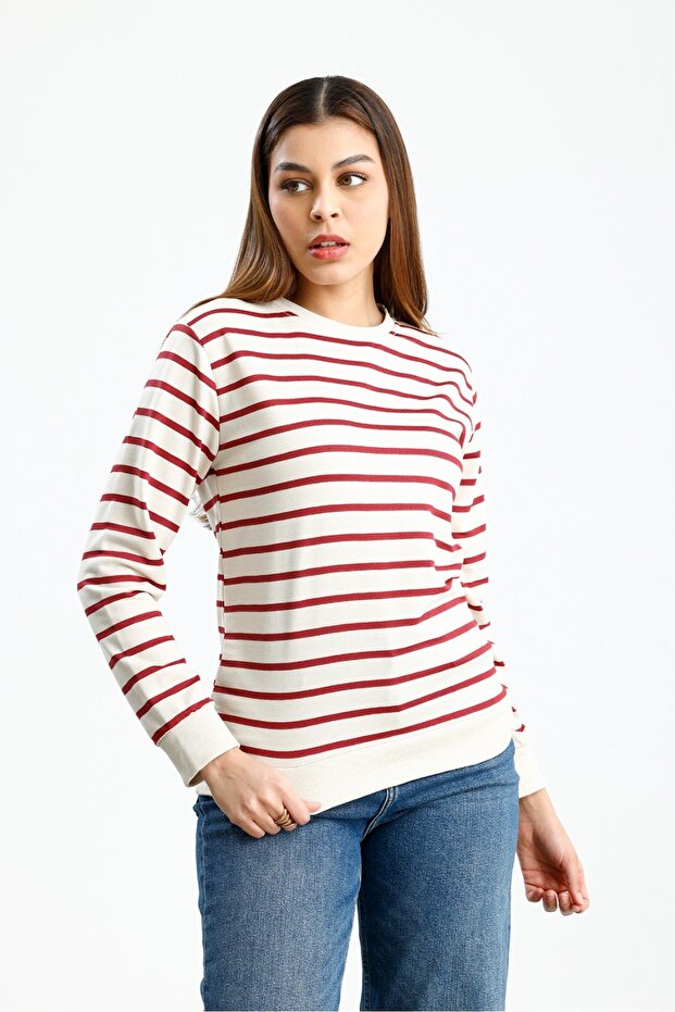 Basic Crew Neck Regular Sweatshirt - 6