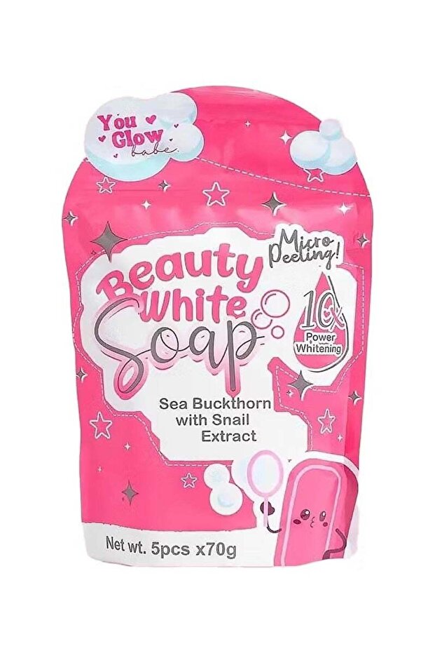 Beauty White Soap Sea Buckthorn & Snail Extract – Glow Boosting Micro Peeling Bar (5