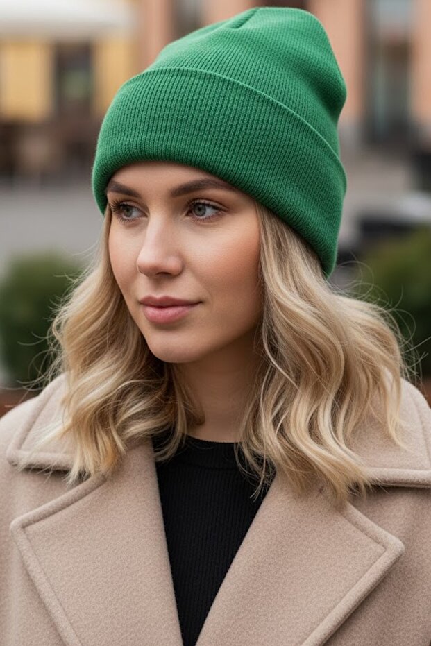 Green Color Beret Hat