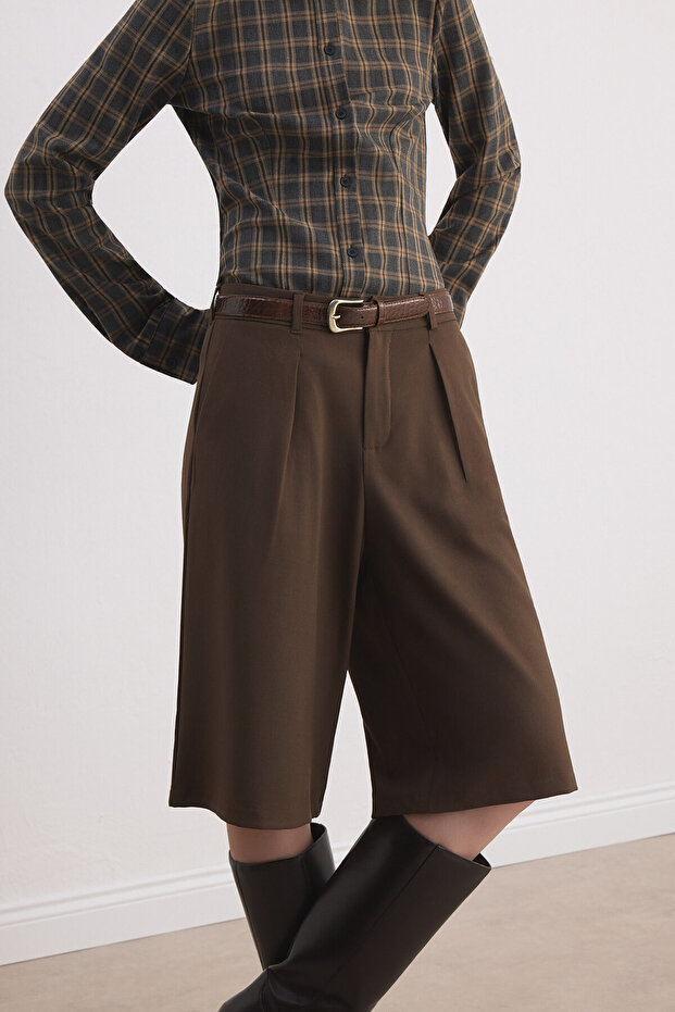 Bermuda lungă maro - 8