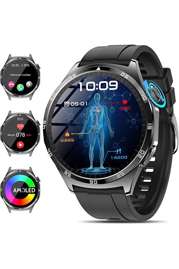 Smartwatch with ECG, 1.43" AMOLED Screen
