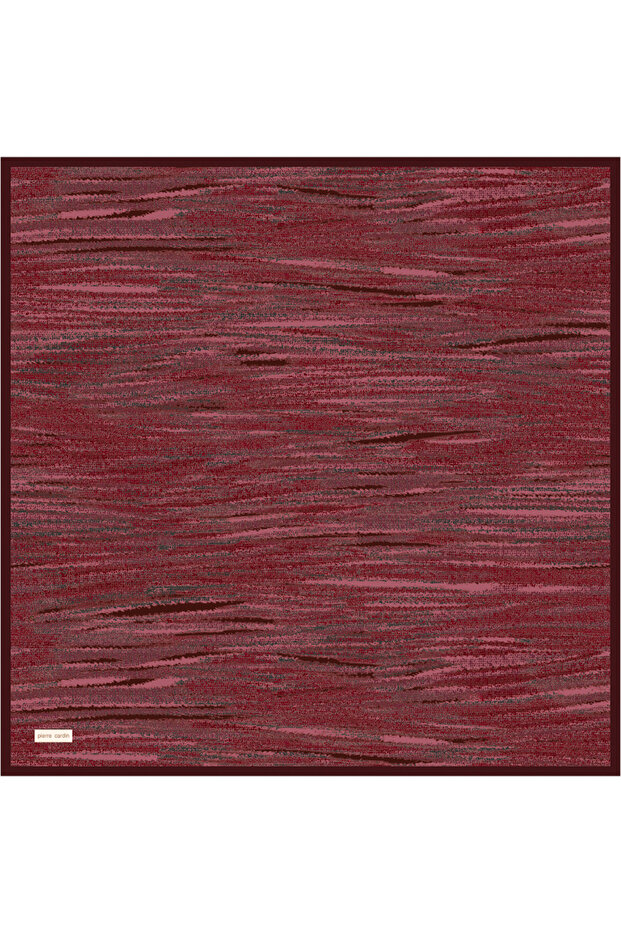 Burgundy 90X90 Silk Crepe Satin Scarf