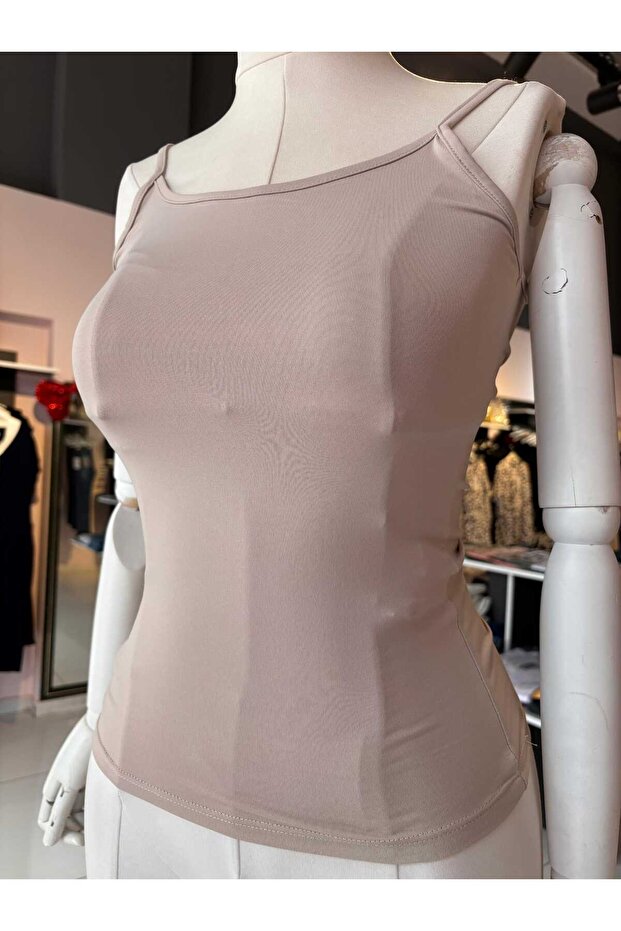 vizon ince askılı esnek basic atlet - 1