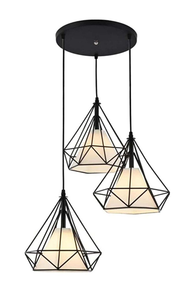 3-Light Industrial Pendant Light Fixture Vintage Hanging Light/ Chandelier