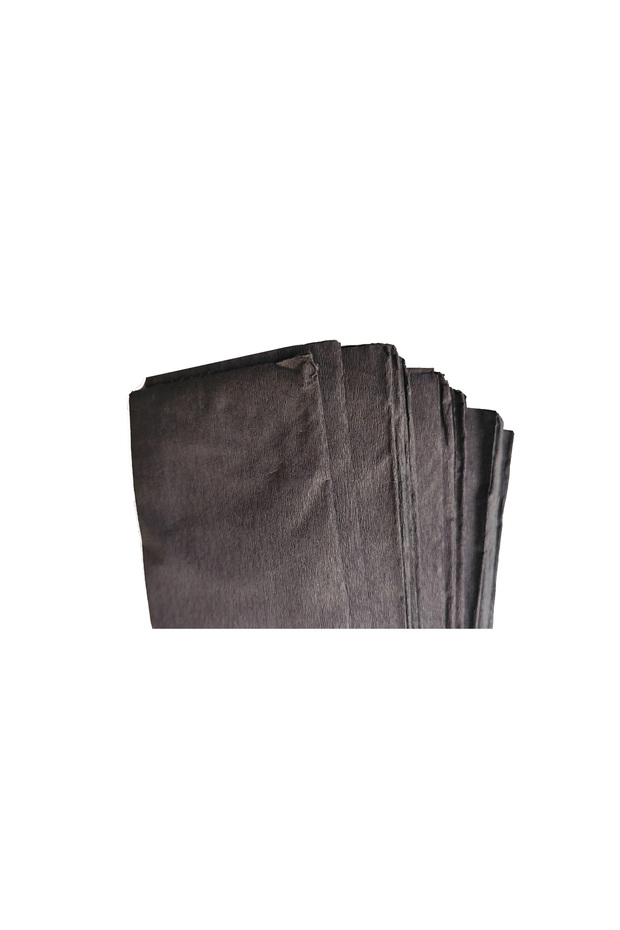 Pack of 20 Decorative Crepe Paper Sheets for Crafts and Party Decorations - 50 x 100 cm- Black