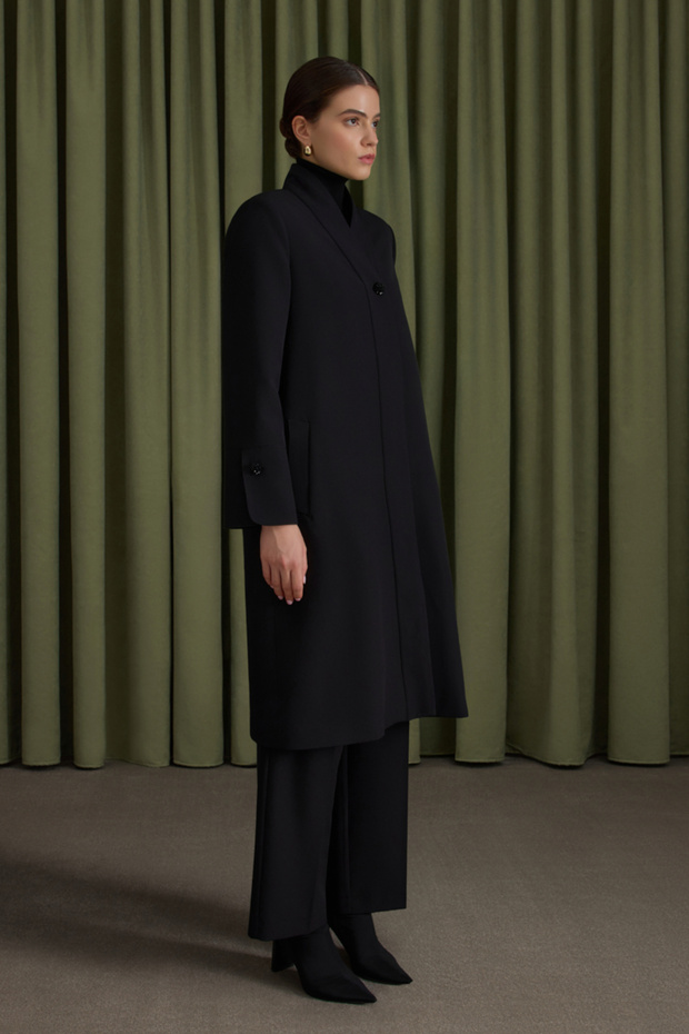 Black Beaded Button Cap - 3