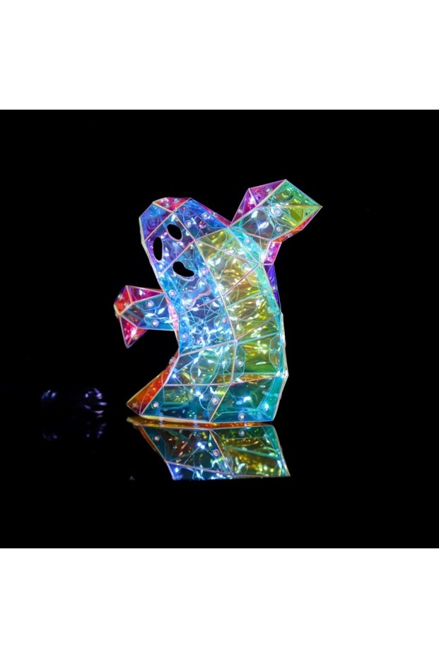 Ghost light Halloween Ghost Glowing Ornament Colorful Mood Light Holiday Decorations for Spooky Atmo