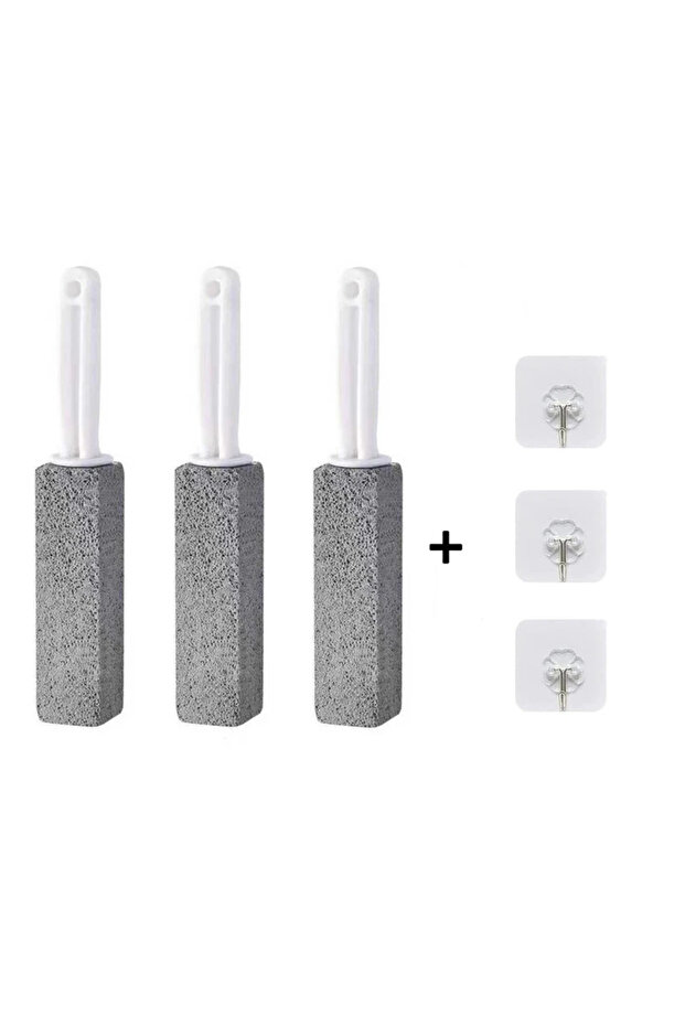 3PCS Natural Toilet Cleaner Stone Pumice Stone Toilets Brush Bathroom Cleaning Brush Cleaning Stone - 1