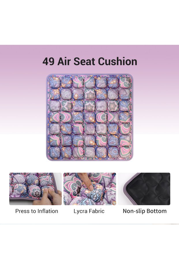 40x40cm Bohemia 1pc 3D Ergonomic Chair Cushion For Long Sitting, Office Chair Car Seat Cushion, Adju