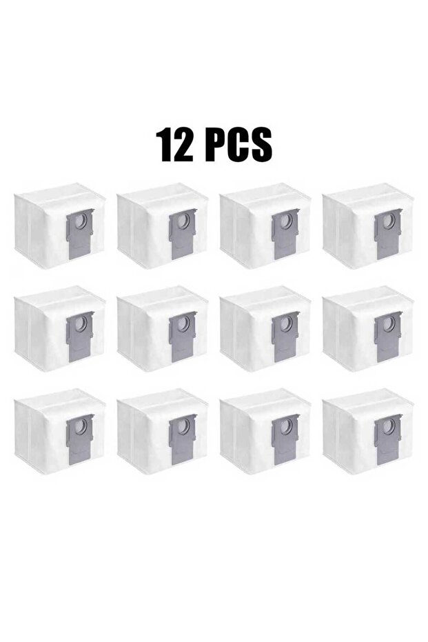 12 Pcs Bag Dust Bag Replacement for Roborock S8+ / S8 Pro Ultra / S7 MaxV Ultra / S7 Pro Ultra / Q7+
