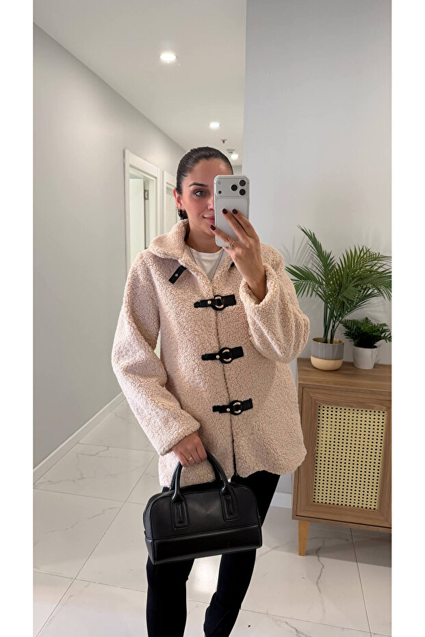 سترة باريس البيج المخملية - 3